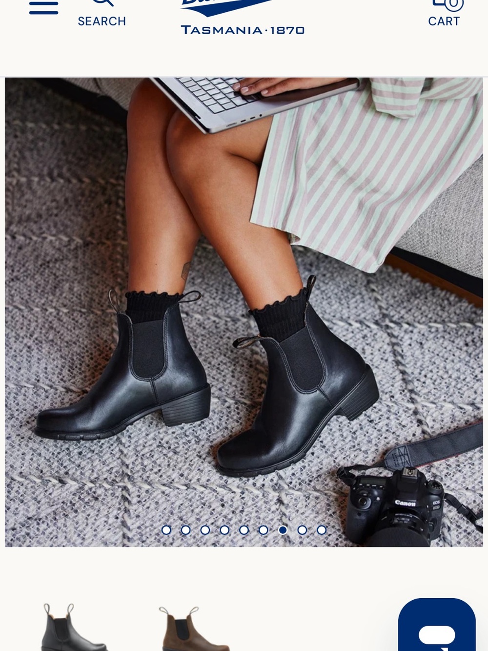 Blundstone Black Leather Chelsea Ankle Boots